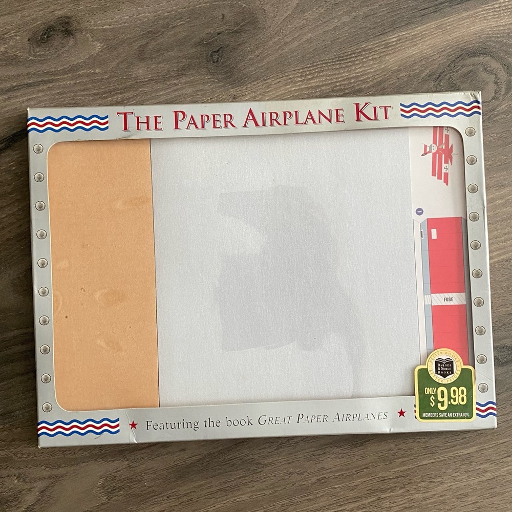 Paper airplane kit by Barnes & Noble